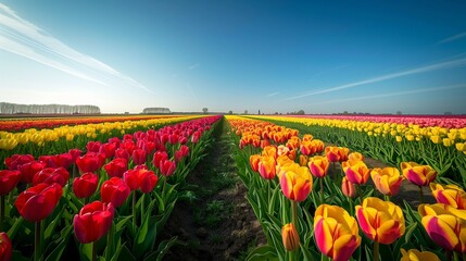 Colorful Tulip Symphony, generative ai