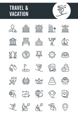 Travel and Vacation icon