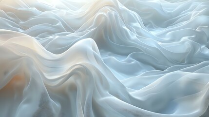 Obraz premium Soft Silk Material in Serene, Soft Lighting