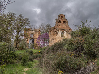 The monastery of Santa María de Nogales in the province of León in Spain is an abandoned place
