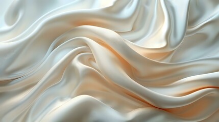 Fototapeta premium Luxurious Satin Cloth in Serene, Soft Light