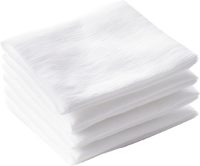cotton pad isolated on white or transparent background,transparency 