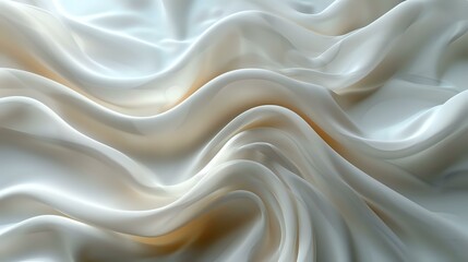 Obraz premium Smooth White Silk in Soft, Natural Lighting