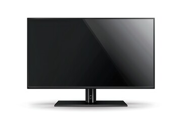 LCD TV vector illustration on white background .