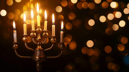 A menorah is a nine-branched candelabrum . It is used during the holiday of Hanukkah