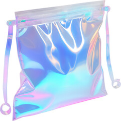 holographic bag isolated on white or transparent background,transparency 
