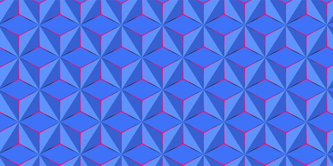 Blue abstract background. 3D illustration.