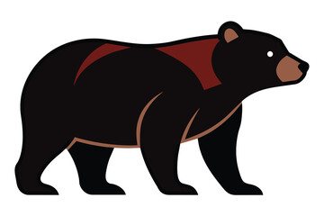 Hand drawn bear for your design, wildlife concept vector