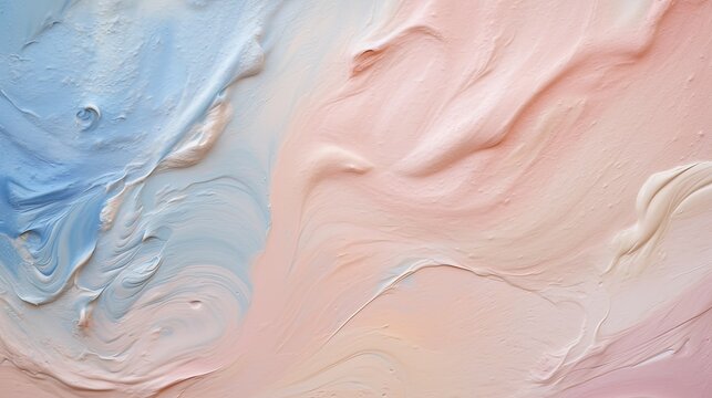 Abstract background of multicolored pastel strokes of Venetian plaster