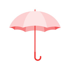 Vector illustration of pink umbrella on transparent background