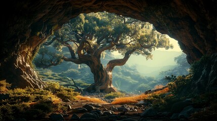 Enchanted Arboreal Sanctuary, generative ai