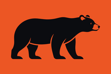 Hand drawn bear for your design, wildlife concept vector