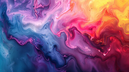 Swirling colors dance freely, a symphony of abstract expressionism.