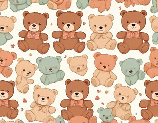 Fototapeta premium Cute bear character mascot designs