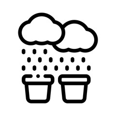 rain line icon