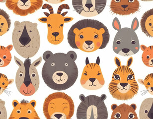 Animal icons set vector images