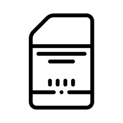 eraser line icon