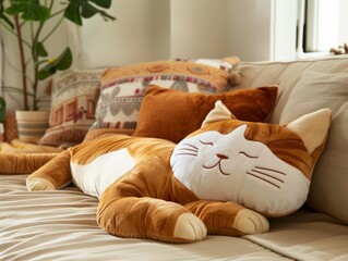 cute cat pillow