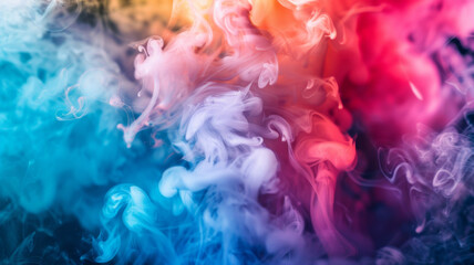 Fototapeta premium Exploring a Vibrant Vape Club Diverse Flavors, Aromatic Clouds, and smoke. Concept Vape Flavors