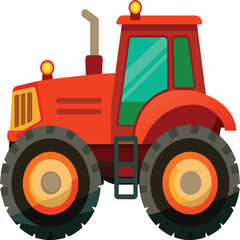 Tractor Vector Art. Vehicles vector illustration