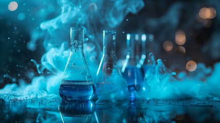 interesting and colorful background describing chemistry