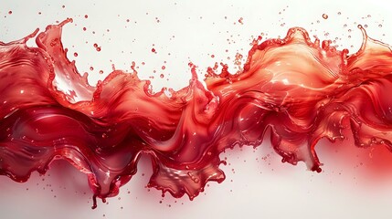 Crimson Liquid in Motion: High-Speed Photography