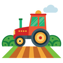 Tractor Vector Art. Vehicles vector illustration
