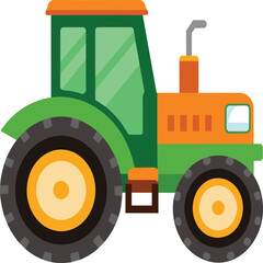 Tractor Vector Art. Vehicles vector illustration