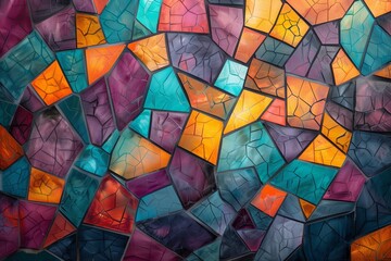 A mosaic of abstract forms, blending seamlessly to create a captivating background.