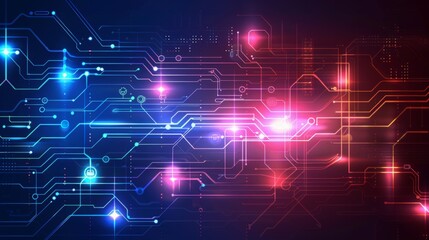 Obraz premium abstract technology communication concept vector background