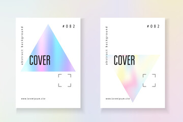 Minimal Background. Pastel Concept. Color Mesh. Business Retro Brochure. Pink Geometric Flyer. Modern Design. Hologram Pattern. Violet Minimal Background