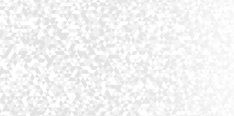 Vector geometric seamless technology gray and white triangle background. Abstract digital grid light pattern white Polygon Mosaic triangle Background, business and corporate background.