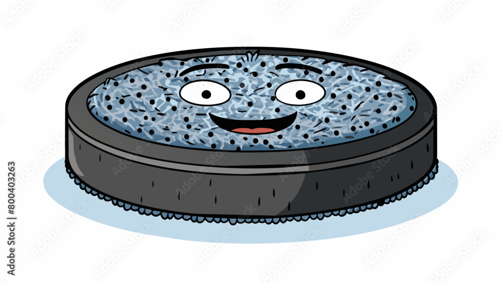 Aufkleber a black disclike object sits on the smooth ice ready to be launched into a fastpaced game of ice hoc
