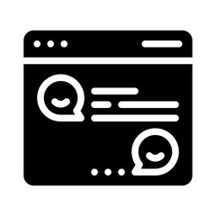 chat glyph icon