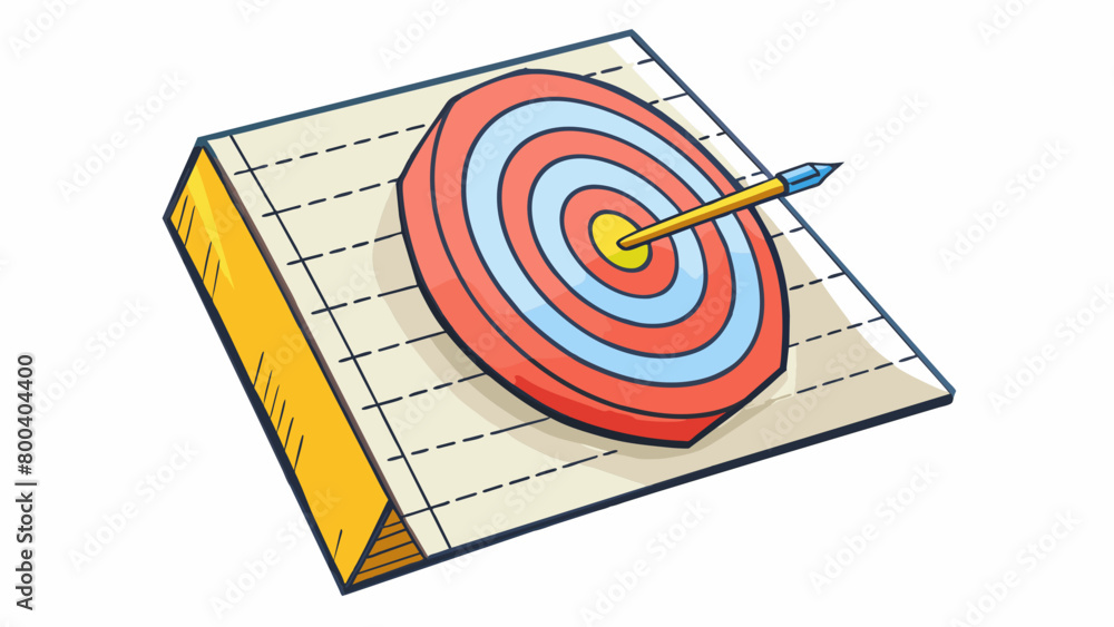 Poster a handdrawn bullseye on a piece of paper made with a ruler and a pencil. its lines are straight but 