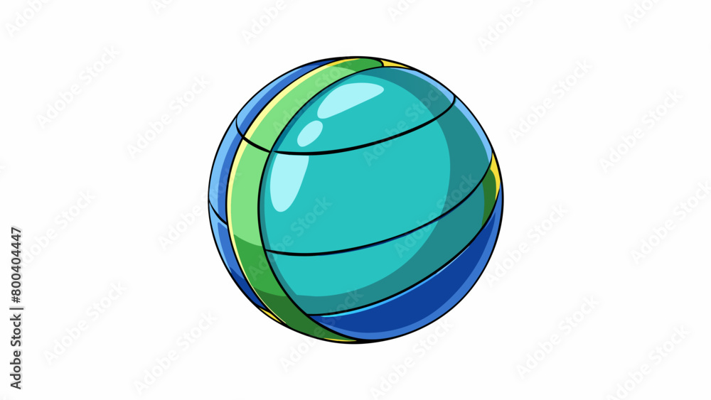 Poster A highly versatile and durable accessory with a hard spherical body that can withstand intense collisions and impacts during the game. Its smooth and. Cartoon Vector.