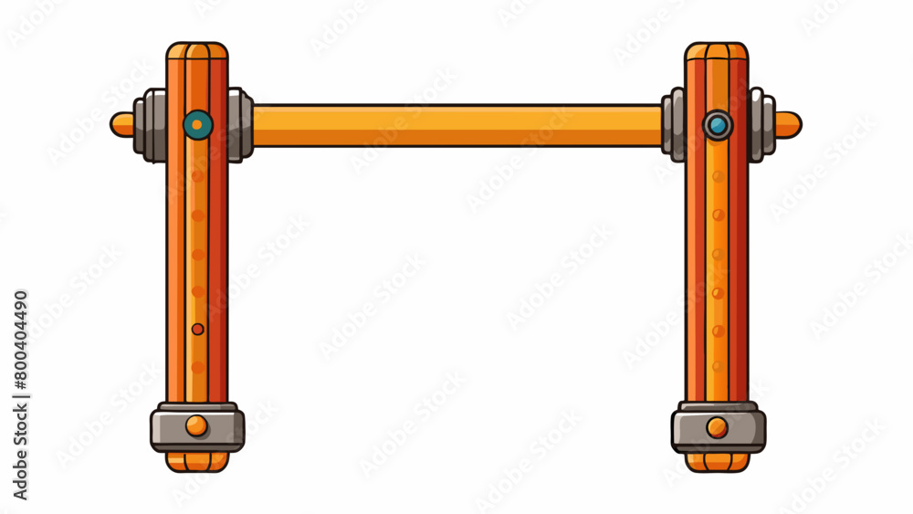 Poster A horizontal bar can also refer to a sy metal or wooden bar that is installed horizontally across a doorway for pullup exercises or as a handhold for. Cartoon Vector.