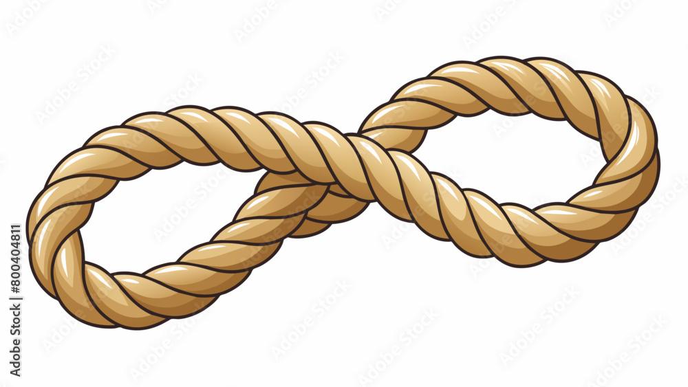 Poster a long and flexible rope made of natural materials like hemp or cotton with a slightly co texture an