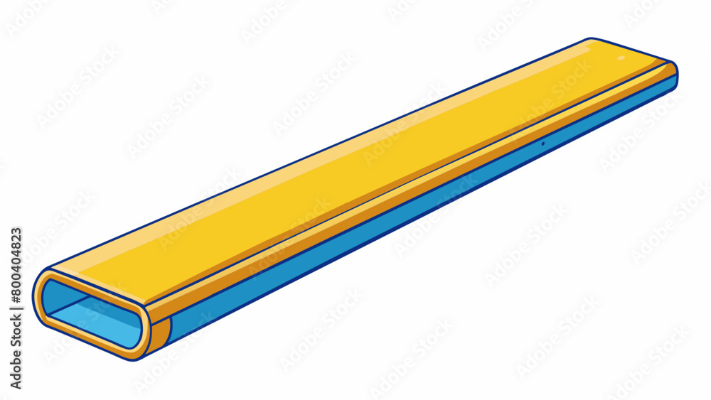 Aufkleber a long slender beam made of foam and covered in a layer of grip tape giving it a bouncy and slightly