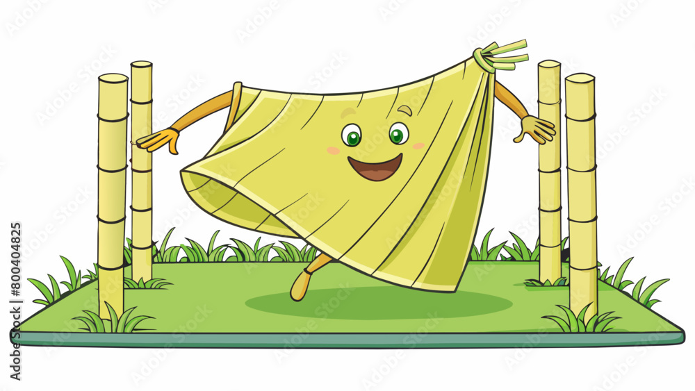 Poster a light and airy cloth stretched over a sy frame of bamboo or other materials dances gracefully abov