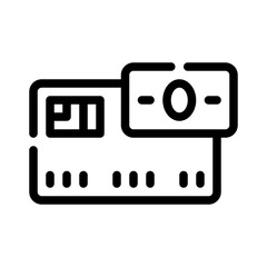 credit card line icon