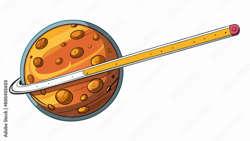 Poster A ruler of the solar system with a strong gravitational pull that deflects comets and asteroids away from its orbit. This powerful force also creates. Cartoon Vector.