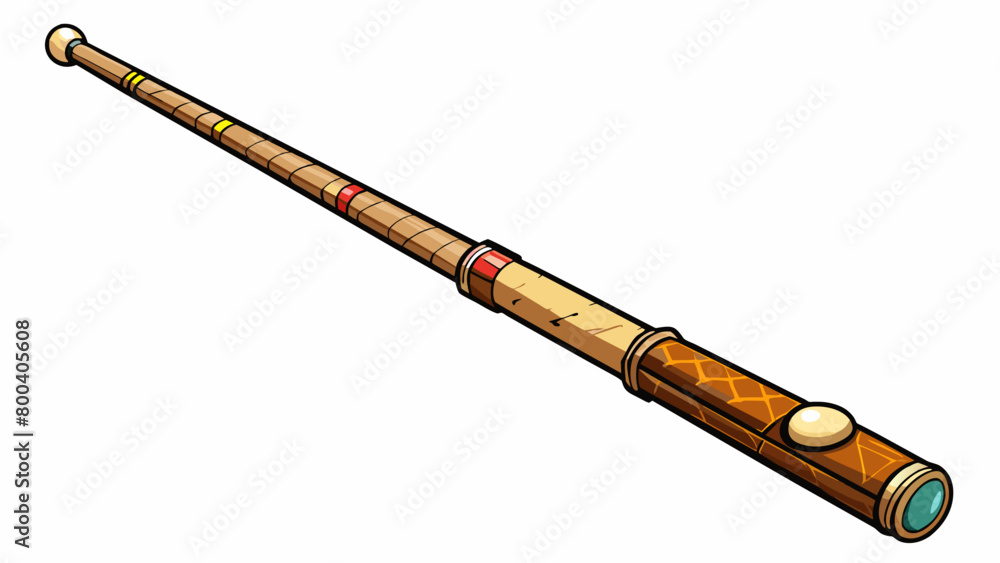 Poster a rustic snooker cue with a vintage charm its wooden surface bears unique markings and grooves from 