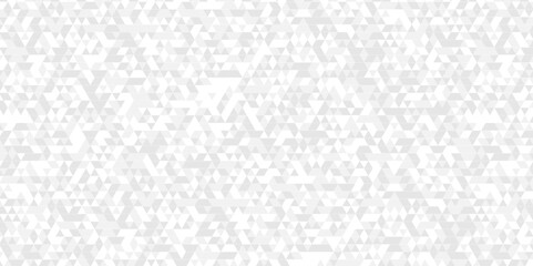 Vector geometric seamless technology gray and white triangle background. Abstract digital grid light pattern white Polygon Mosaic triangle Background, business and corporate background.