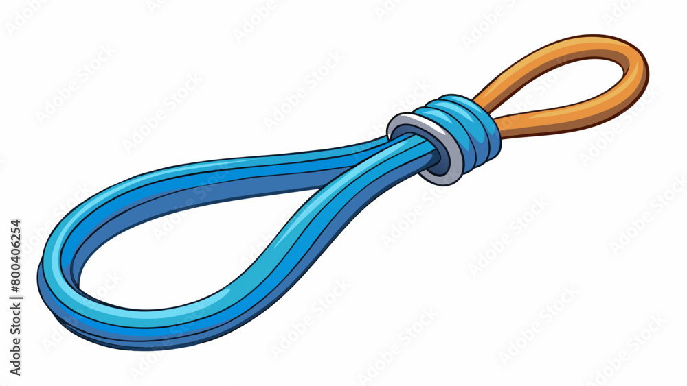 Poster A stretchy elastic string made of rubber and coated in a slick waterproof material. Perfect for catching small fish this type of line is highly. Cartoon Vector.