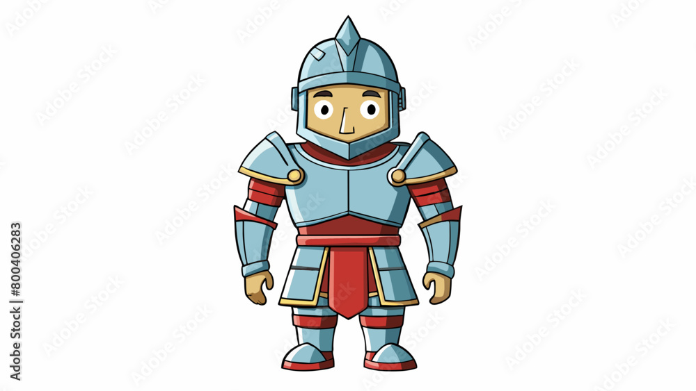 Poster a suit of armor worn by a medieval knight made of metal plates and joints to provide support and def