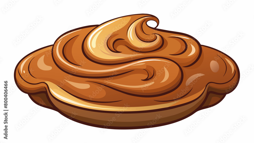 Poster a thick and flavorful spread that appears almost marbled with swirls of darker brown and lighter tan