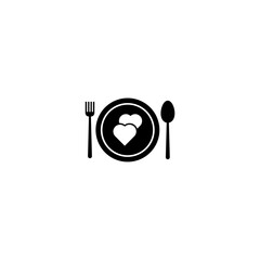 Charity food icon isolated on white background