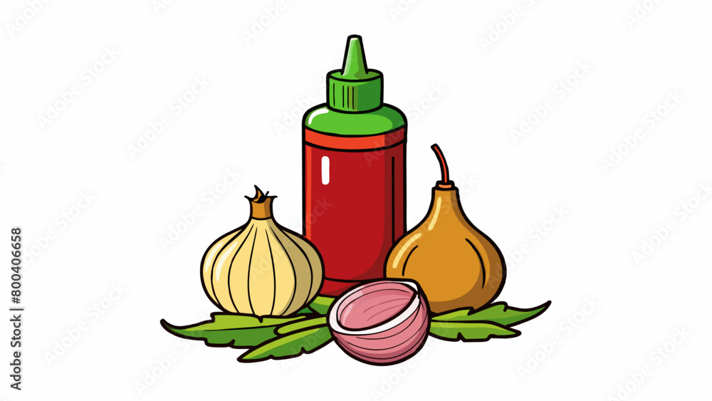 Aufkleber a versatile condiment that ranges from tangy to y with a unique blend of onion garlic and cilantro b