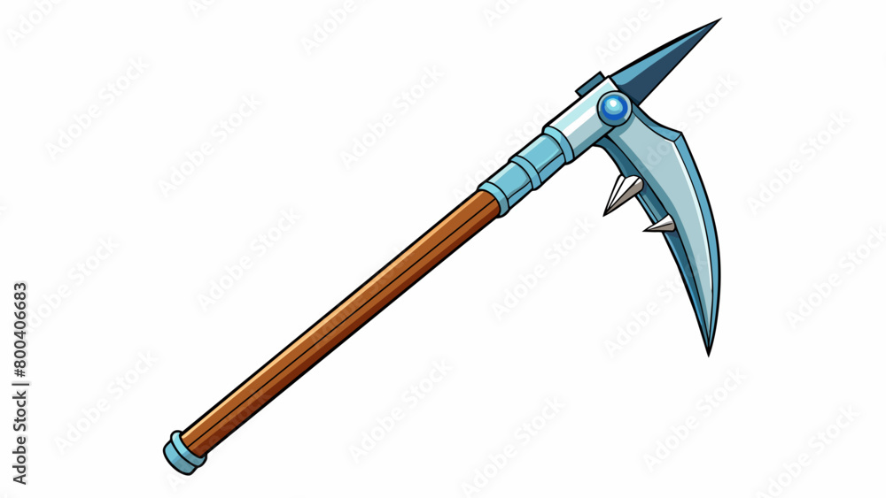 Poster a versatile tool for mountaineering the ice axe has a long straight shaft topped with a sharp metal 